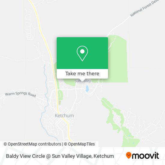 Mapa de Baldy View Circle @ Sun Valley Village