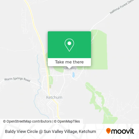 Mapa de Baldy View Circle @ Sun Valley Village
