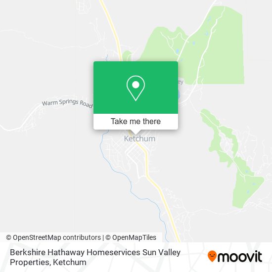 Berkshire Hathaway Homeservices Sun Valley Properties map