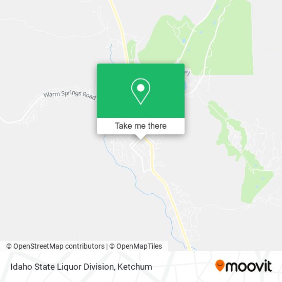 Idaho State Liquor Division map