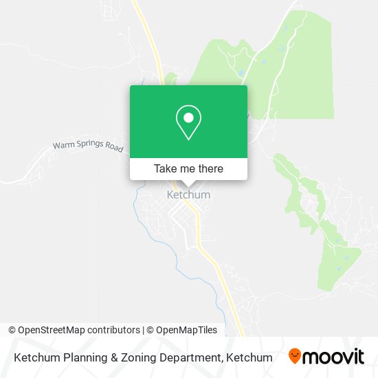 Ketchum Planning & Zoning Department map
