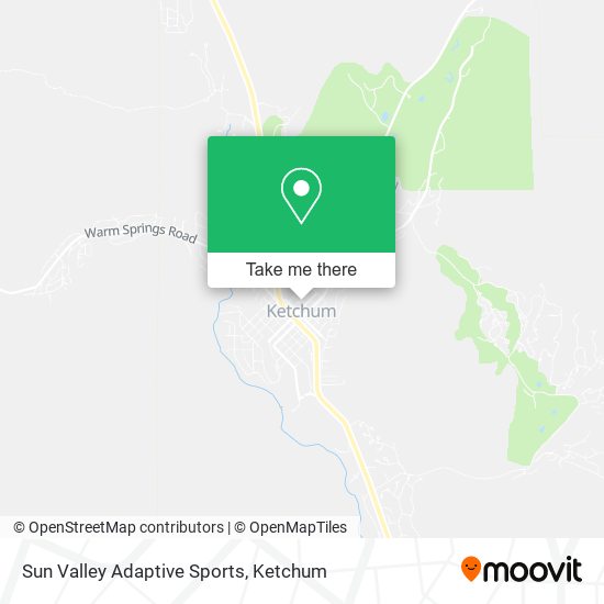 Sun Valley Adaptive Sports map