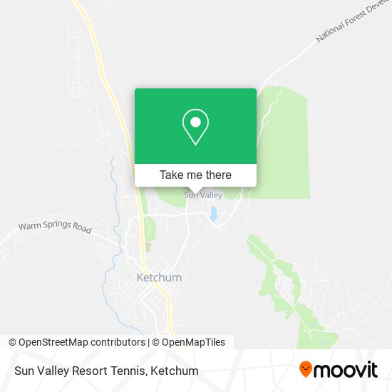 Sun Valley Resort Tennis map