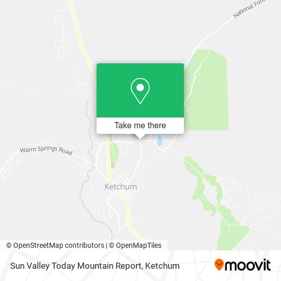 Sun Valley Today Mountain Report map