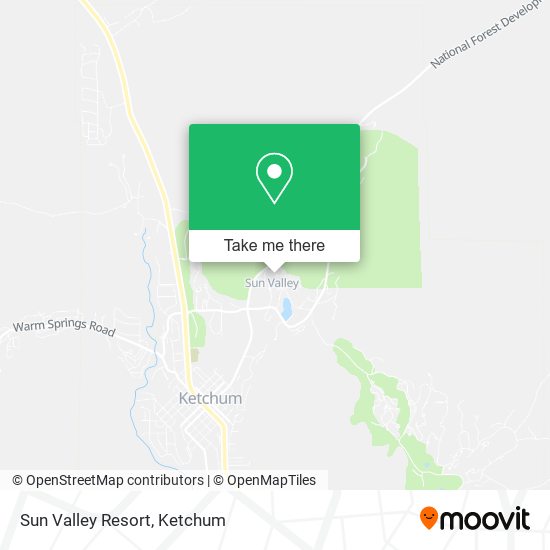 Sun Valley Resort map