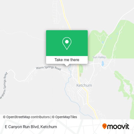 E Canyon Run Blvd map