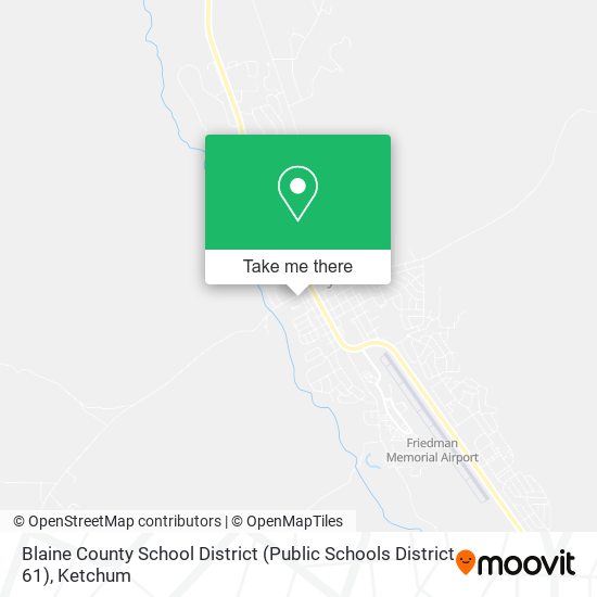 Blaine County School District (Public Schools District 61) map