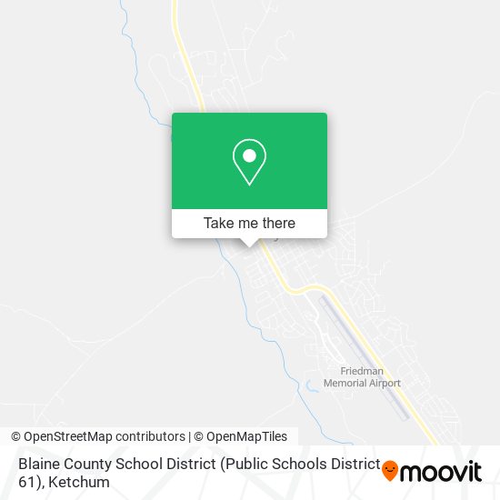 Mapa de Blaine County School District (Public Schools District 61)