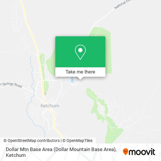 Dollar Mtn Base Area map