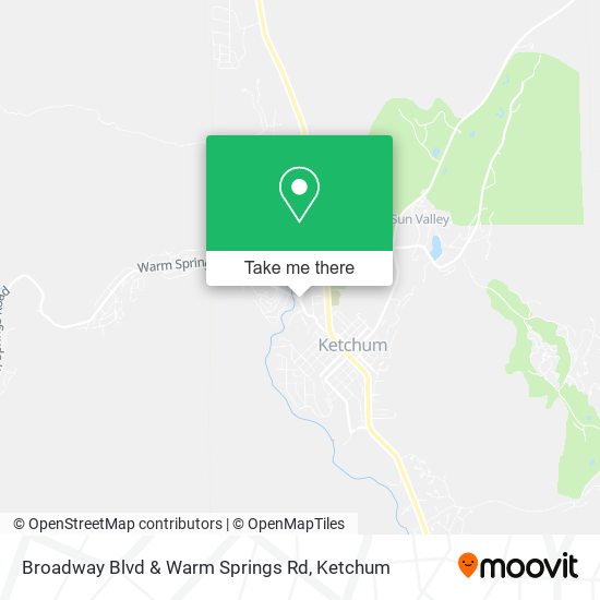 Broadway Blvd & Warm Springs Rd map