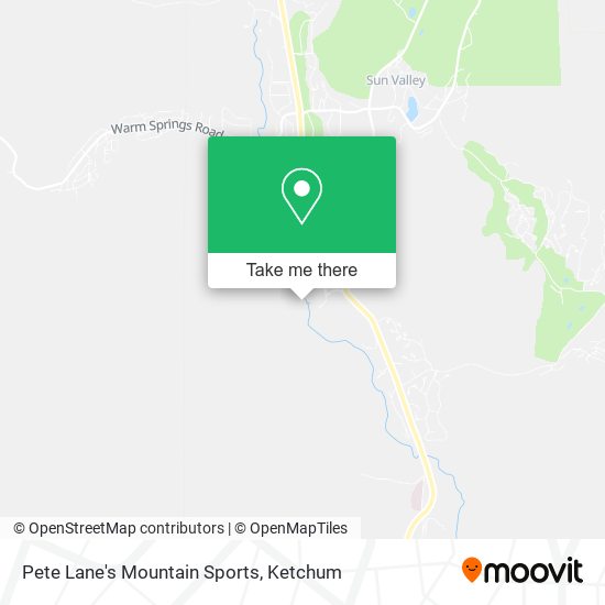 Pete Lane's Mountain Sports map
