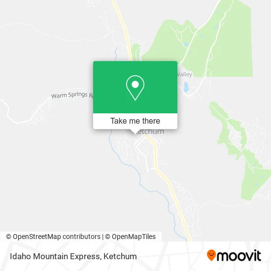 Mapa de Idaho Mountain Express