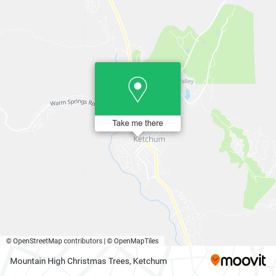 Mountain High Christmas Trees map