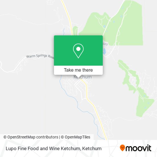 Lupo Fine Food and Wine Ketchum map