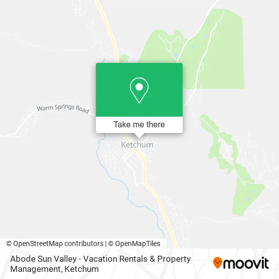 Mapa de Abode Sun Valley - Vacation Rentals & Property Management