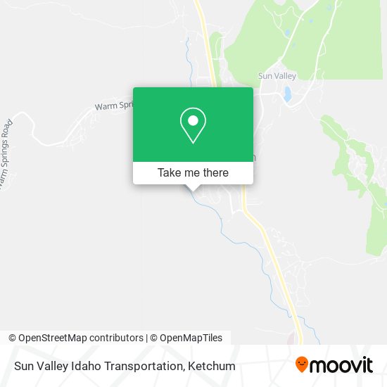 Sun Valley Idaho Transportation map