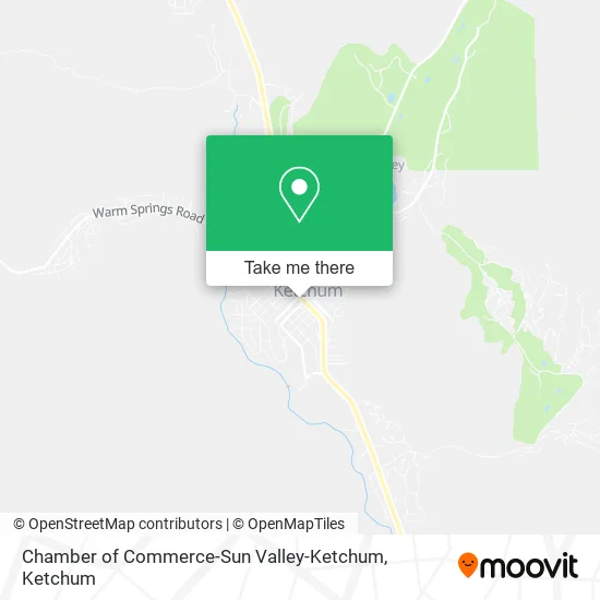 Mapa de Chamber of Commerce-Sun Valley-Ketchum