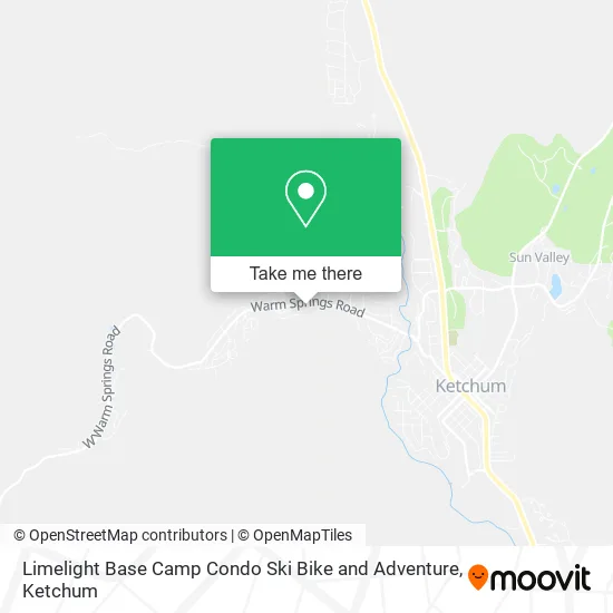 Limelight Base Camp Condo Ski Bike and Adventure map