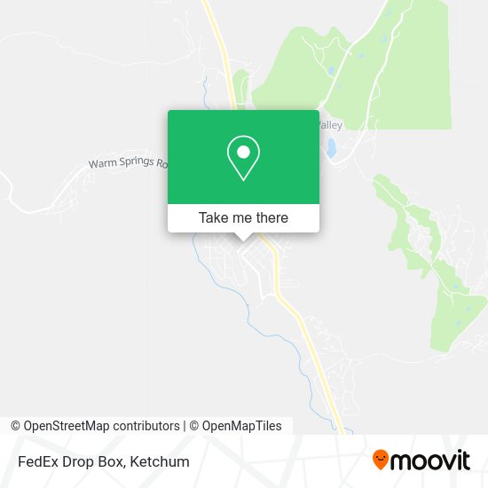 FedEx Drop Box map