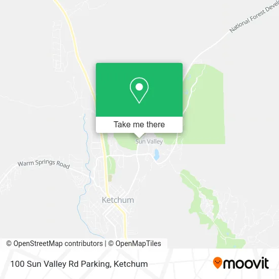 Mapa de 100 Sun Valley Rd Parking