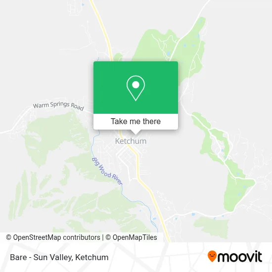 Bare - Sun Valley map