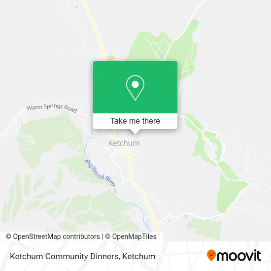 Ketchum Community Dinners map