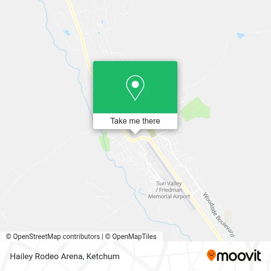 Hailey Rodeo Arena map