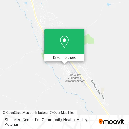 St. Luke's Center For Community Health: Hailey map