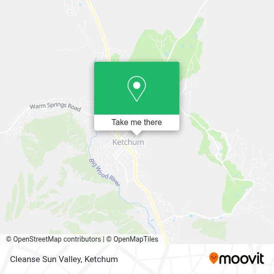 Cleanse Sun Valley map