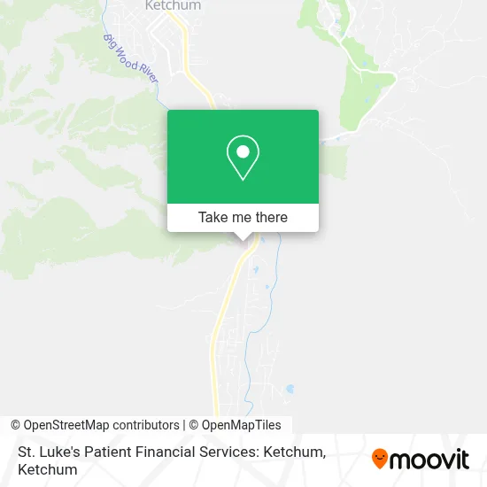 St. Luke's Patient Financial Services: Ketchum map