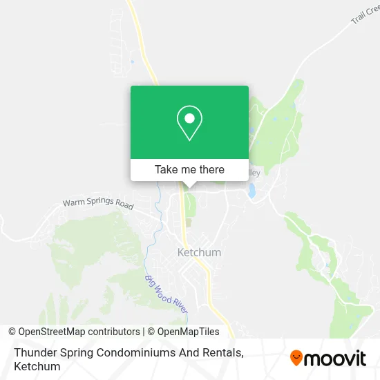 Thunder Spring Condominiums And Rentals map