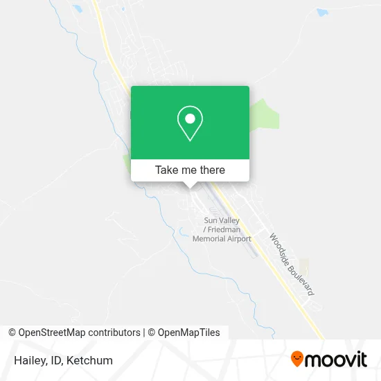 Hailey, ID map