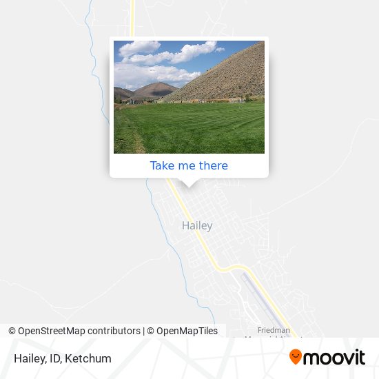 Hailey, ID map