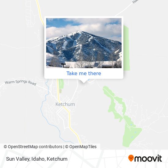 Sun Valley, Idaho map