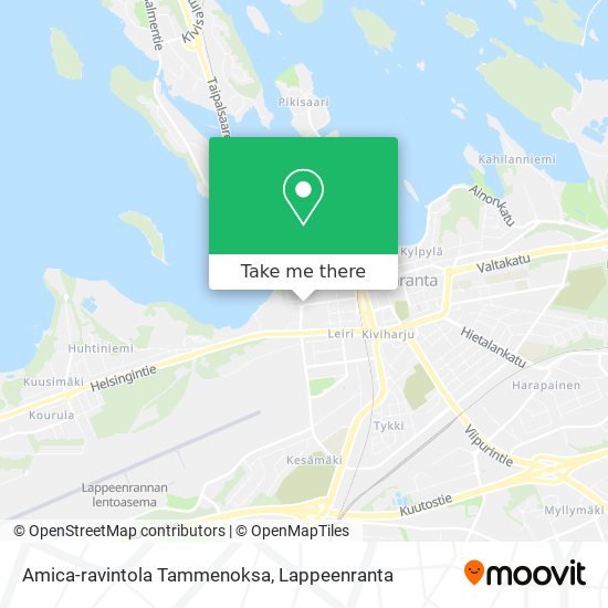 Amica-ravintola Tammenoksa map