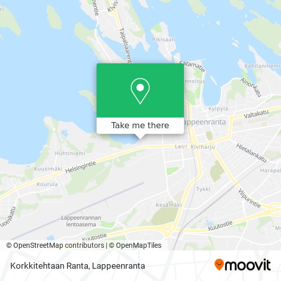 Korkkitehtaan Ranta map