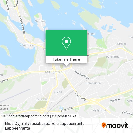 Elisa Oyj Yritysasiakaspalvelu Lappeenranta map