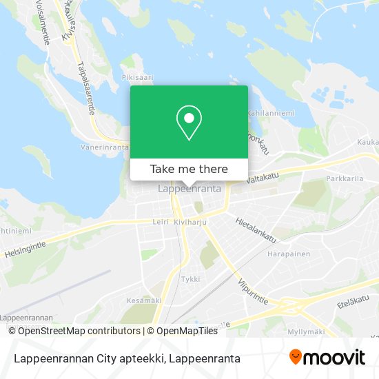 Lappeenrannan City apteekki map