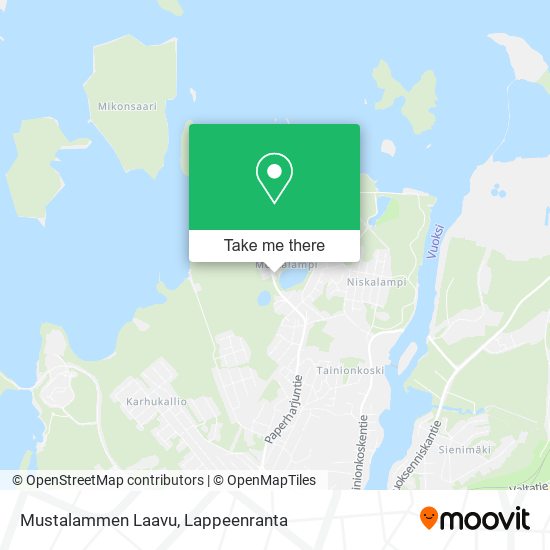 Mustalammen Laavu map