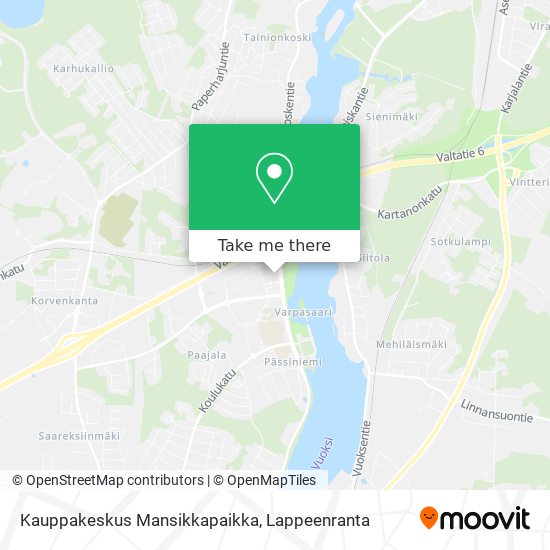 Kauppakeskus Mansikkapaikka map