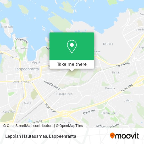 Lepolan Hautausmaa map