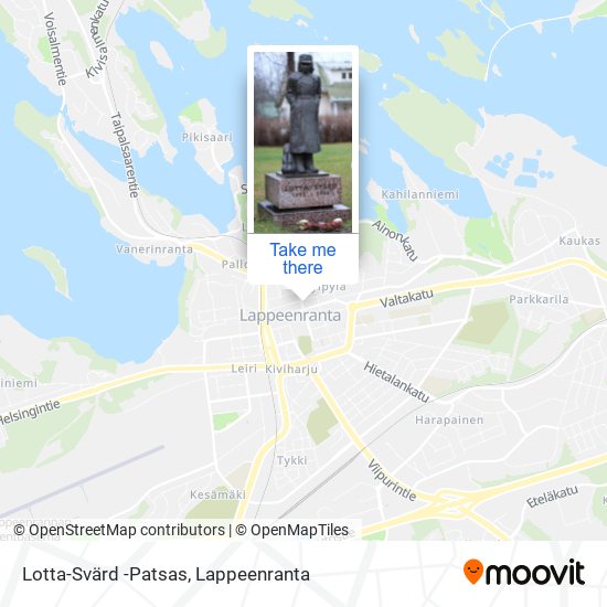 Lotta-Svärd -Patsas map