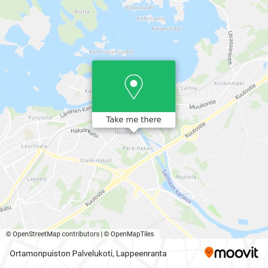 Ortamonpuiston Palvelukoti map