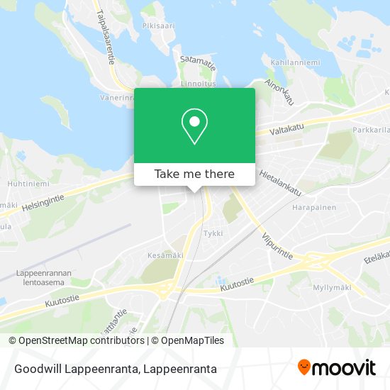 Goodwill Lappeenranta map