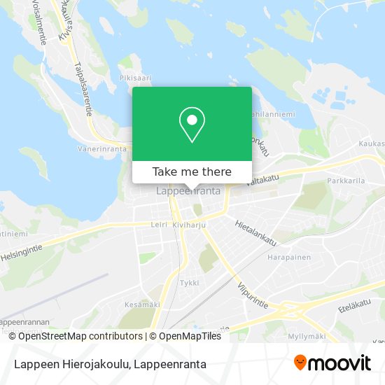 Lappeen Hierojakoulu map