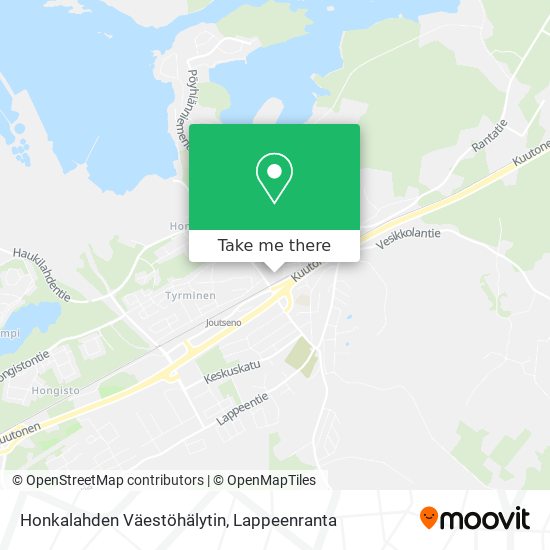 Honkalahden Väestöhälytin map