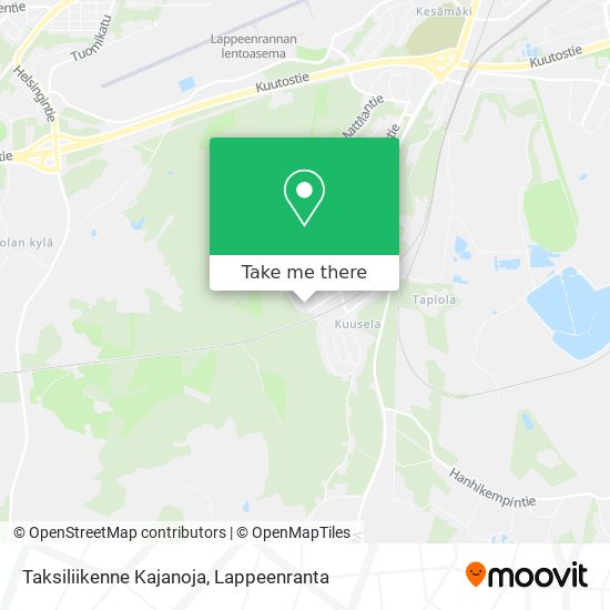 Taksiliikenne Kajanoja map