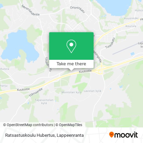 Ratsastuskoulu Hubertus map