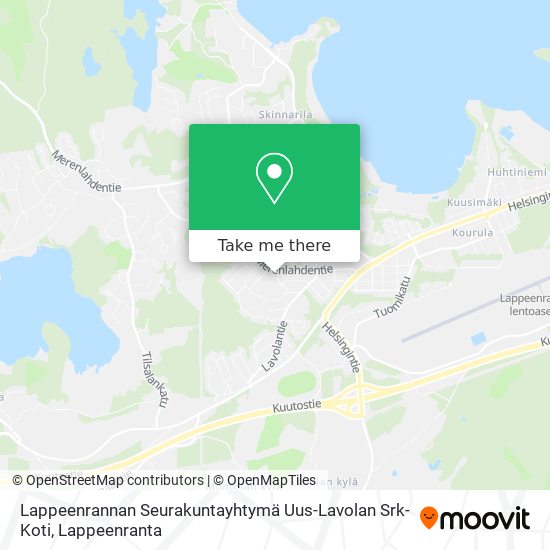 Lappeenrannan Seurakuntayhtymä Uus-Lavolan Srk-Koti map