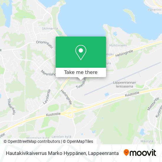 Hautakivikaiverrus Marko Hyppänen map